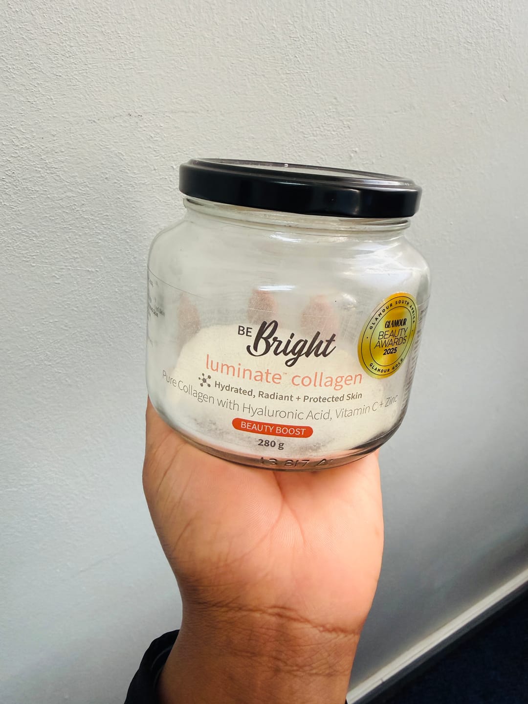 Customer photo review of LUMINATE 280g JAR