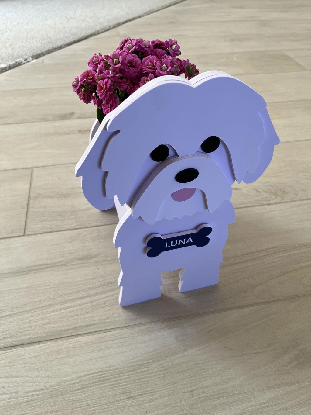 Customer photo review of Dog Planter - Shih Tzu