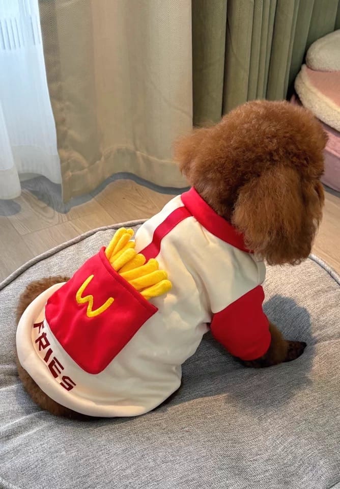 Customer photo review of Pocket French Fries Hoodie Costume
