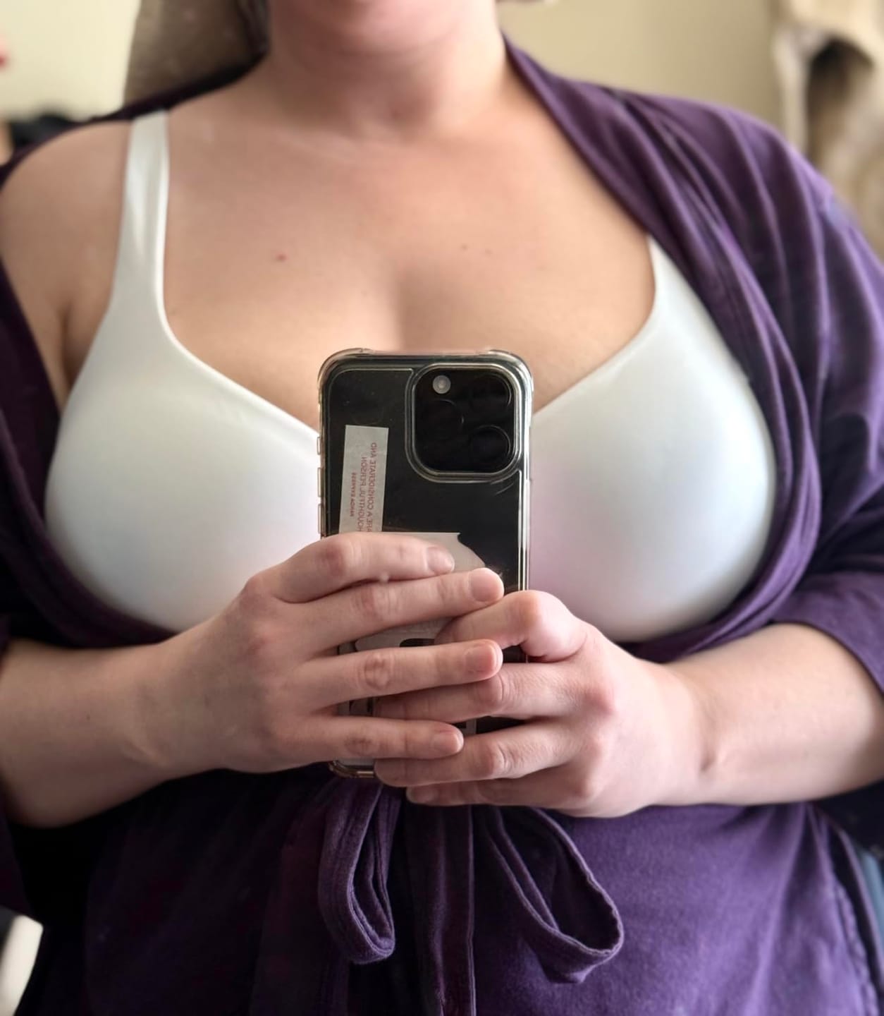 Customer photo review of ContourLift Seamless Balconette Support Bra