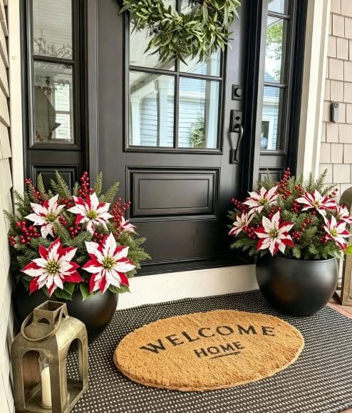 Customer photo review of ❀Last Day 61% OFF🔥Christmas Poinsettia Planter Inserts