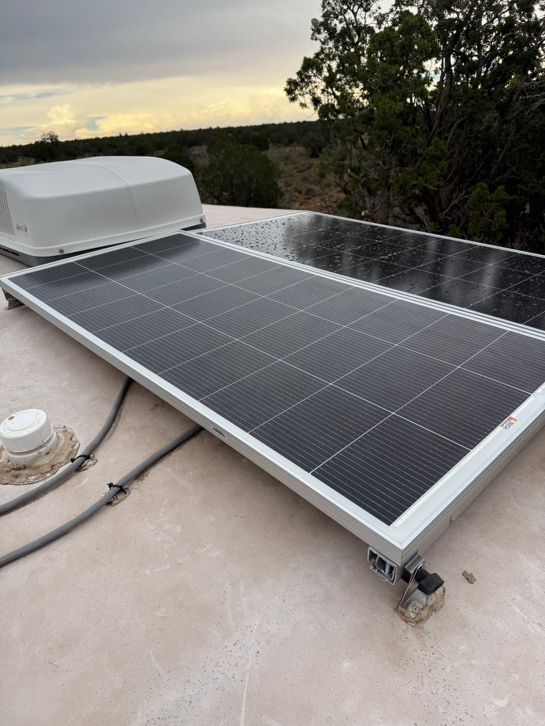 Customer photo review of MEGA 200 | 200 Watt Solar Panel | Premier 12V Off-Grid Solar Panel for RVs Cabins, Boats | 25-Year Output Warranty | UL Certified