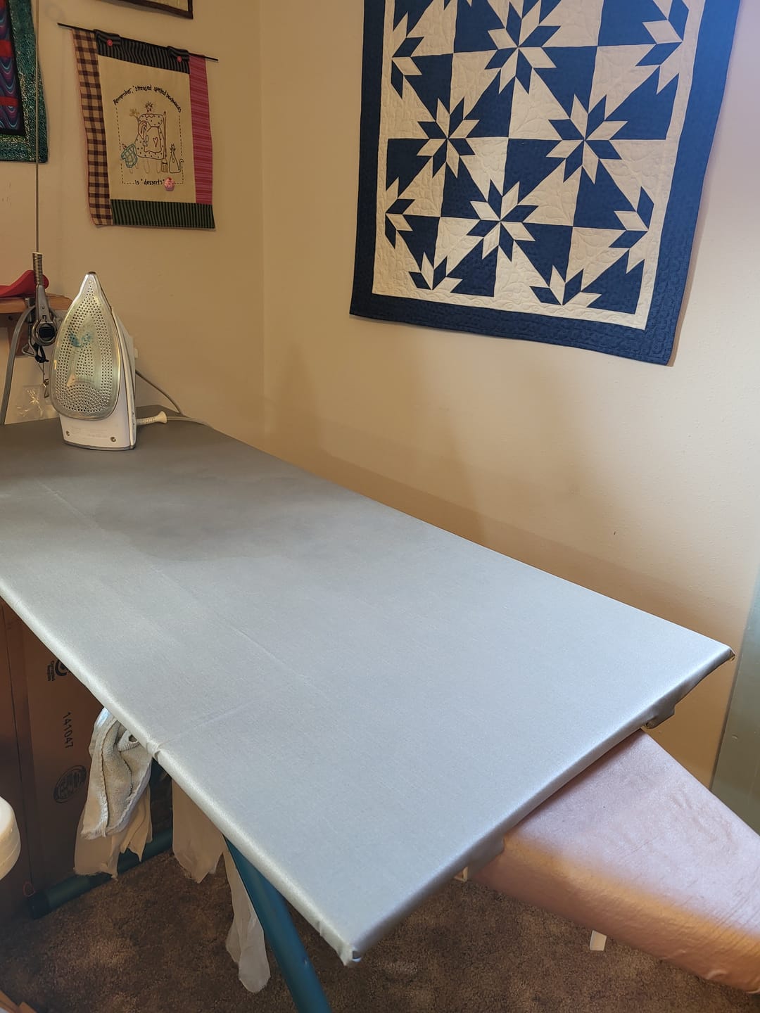 Customer photo review of Bo Nash Ironslide 2000 Ironing Board Cover (65" x 29")