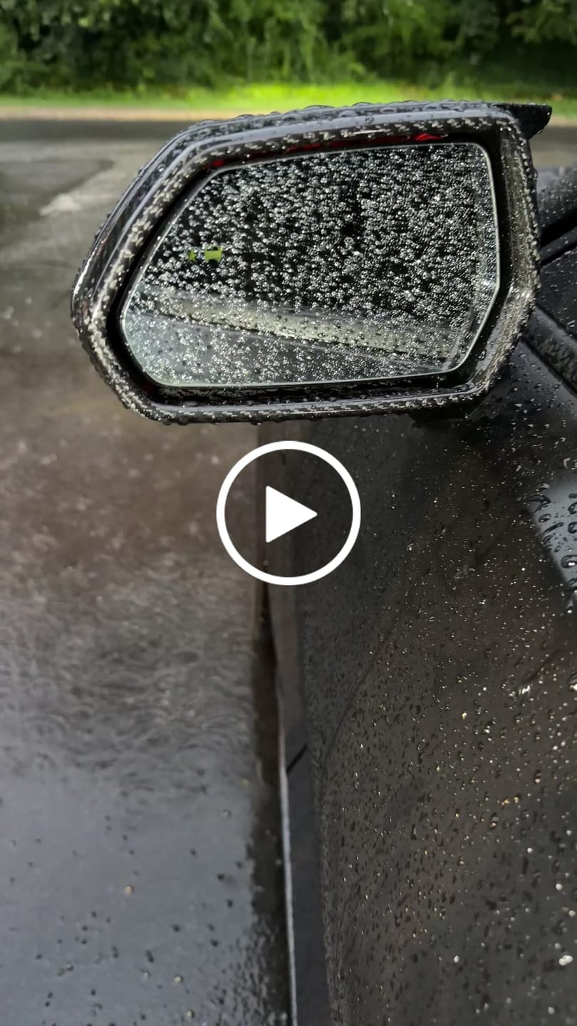 Customer video review of 2016-2024 Chevrolet Camaro Real Carbon Fiber Front Mirror Cap Covers