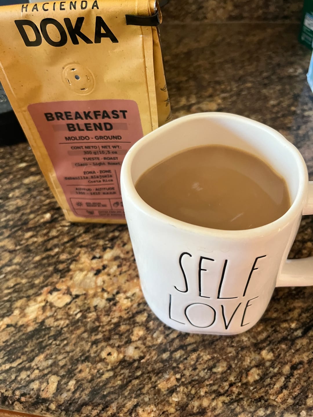 Customer photo review of Café Hacienda Doka Breakfast Blend