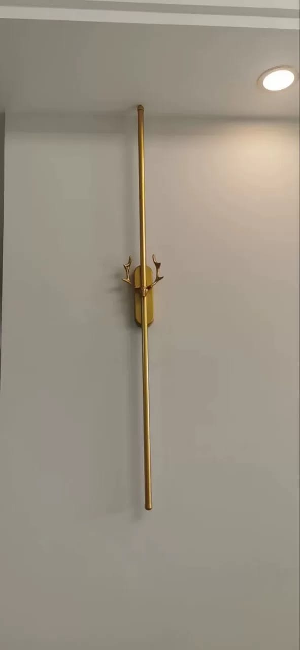 Customer photo review of Bedroom Modern Gold Antler and Vertical Wall Sconce