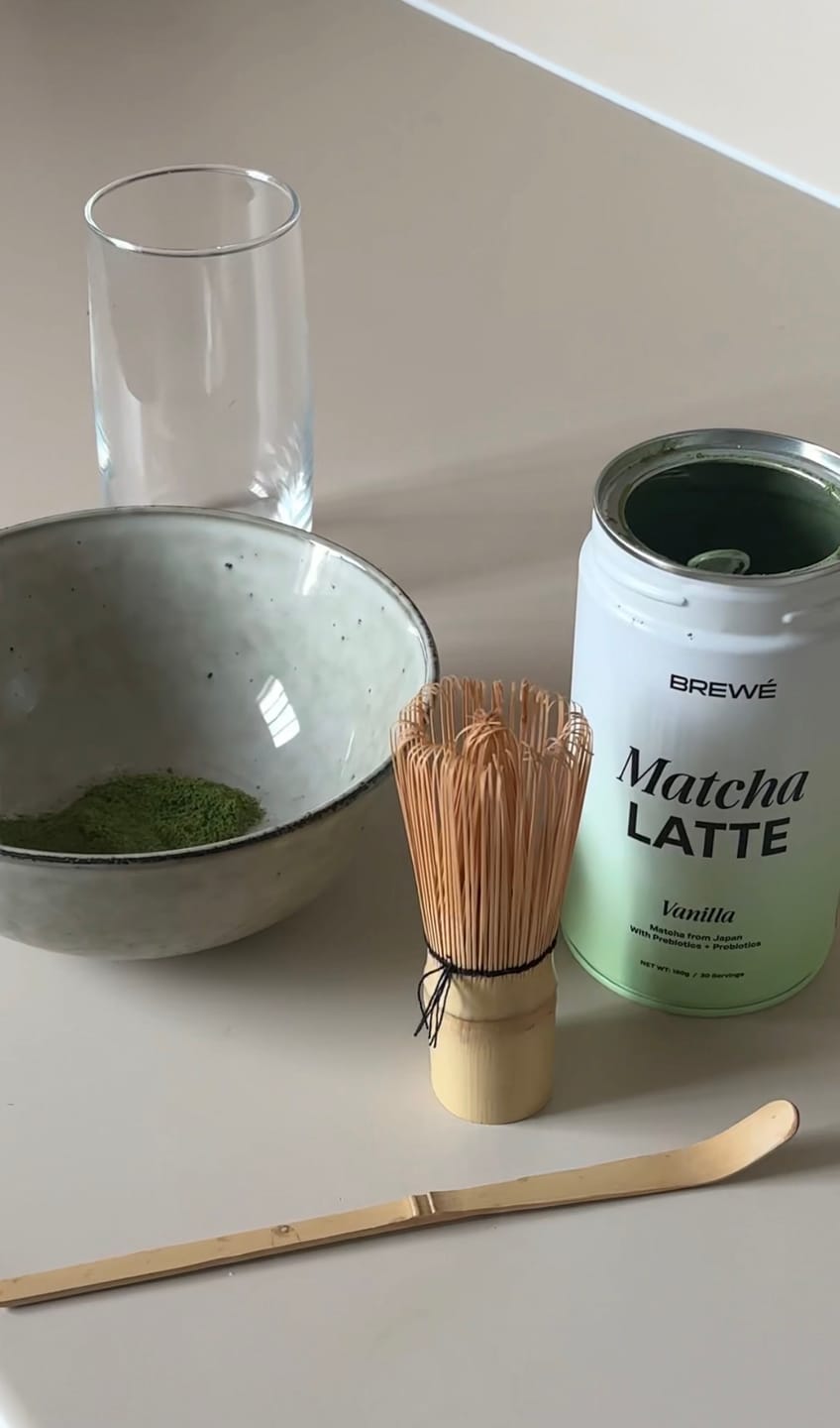 Customer photo review of Vanilla Matcha+ Latte Powder