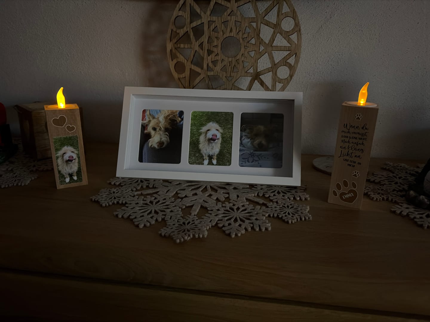 Customer photo review of Personalisierter Teelichthalter - Wenn du mich vermisst