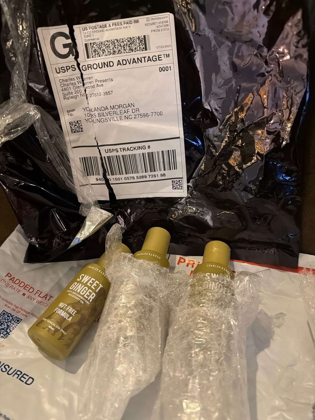 Customer photo review of Talc-Free Coconut Milk & Oats Body Powder