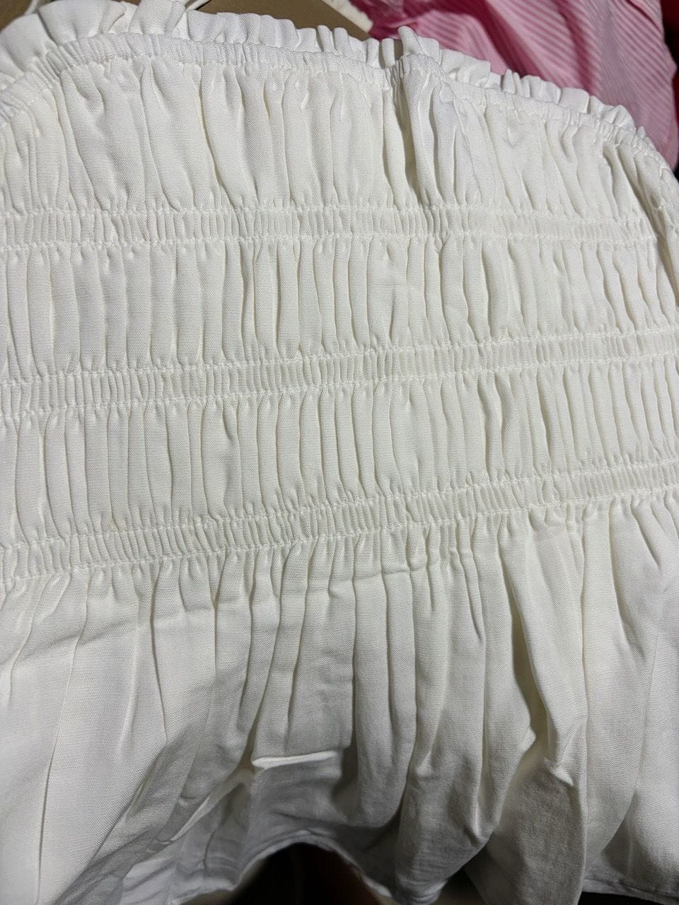 Customer photo review of Smocked 3-Tiered Spaghetti Top