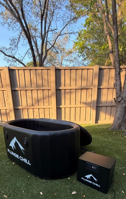 Customer photo review of Cold Plunge Chiller + Pro Tub