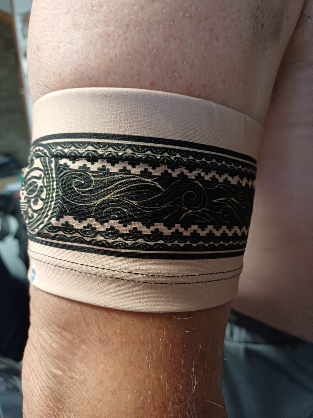 Customer photo review of Narrow Diabetic Sensor Armband - Dia-Band NARROW