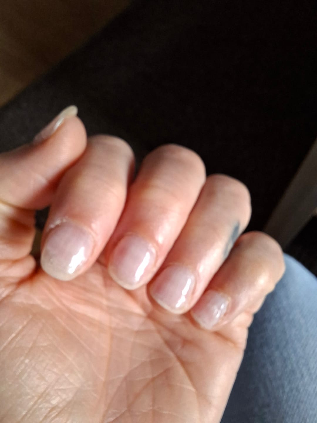 Customer photo review of Crystal Clear Dipping Powder