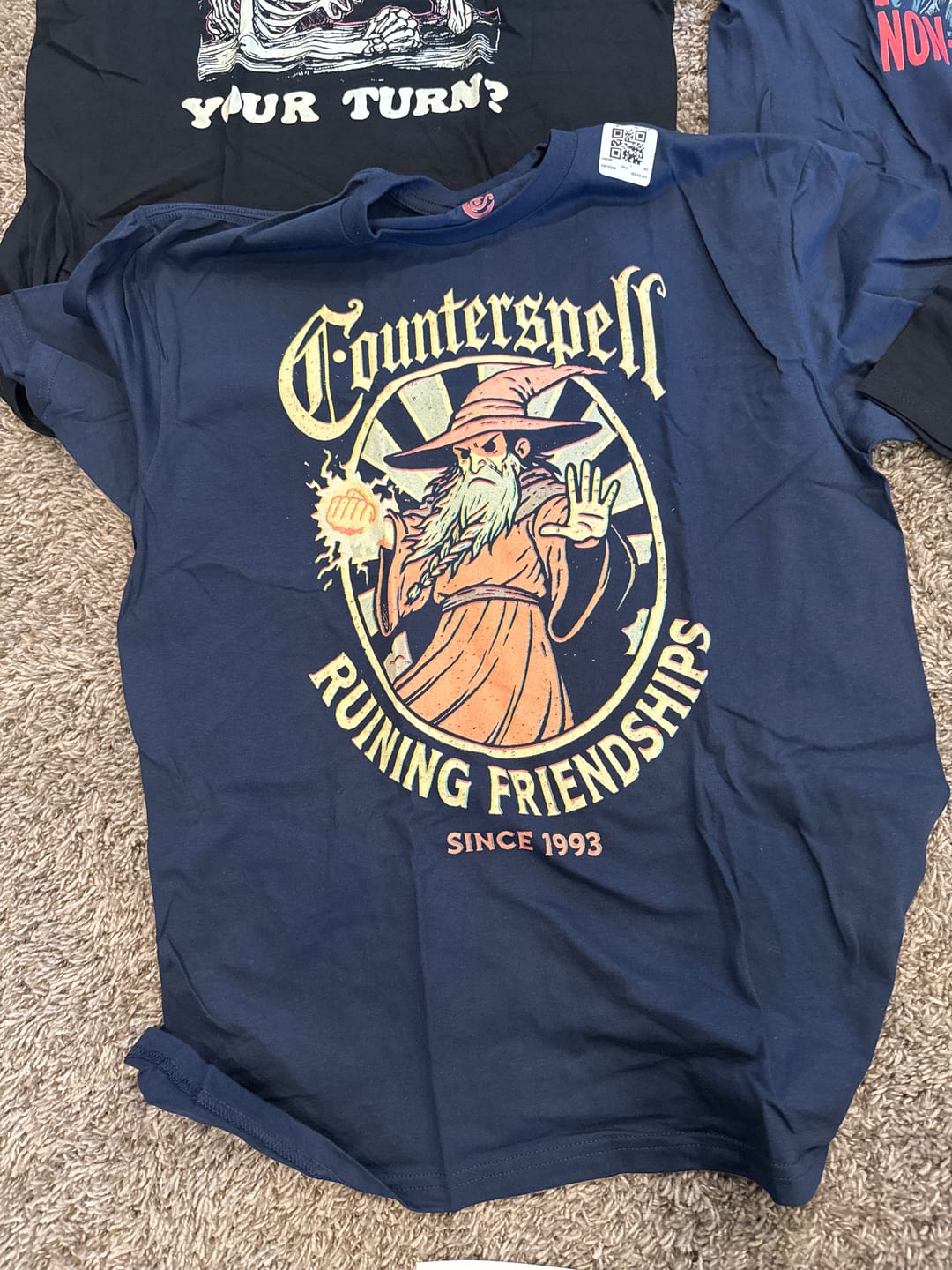 Customer photo review of Counterspell Friendships T-Shirt