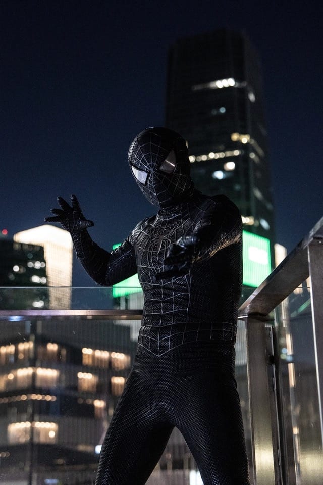 Customer photo review of Tailor made!  Sam Raimi Spiderman 3 Symbiote Suit (Replica Grade)(Screen Printed)