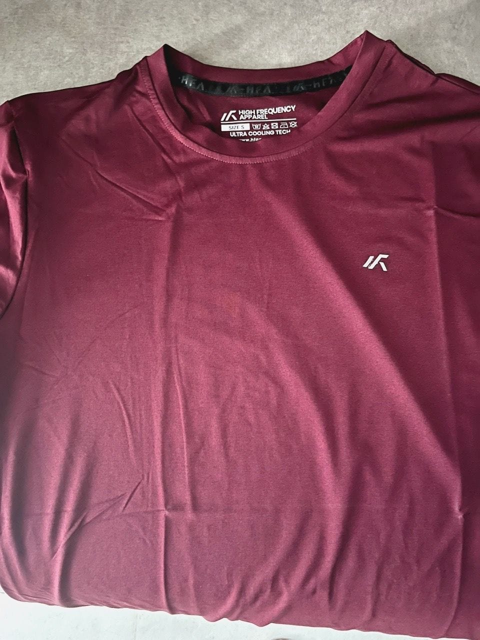 Customer photo review of Dri-Fit Heather Crew Neck Short Sleeve T-Shirt