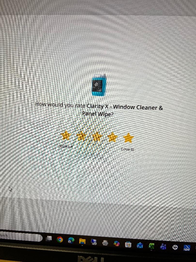 Customer photo review of Clarity X - Window Cleaner & Panel Wipe