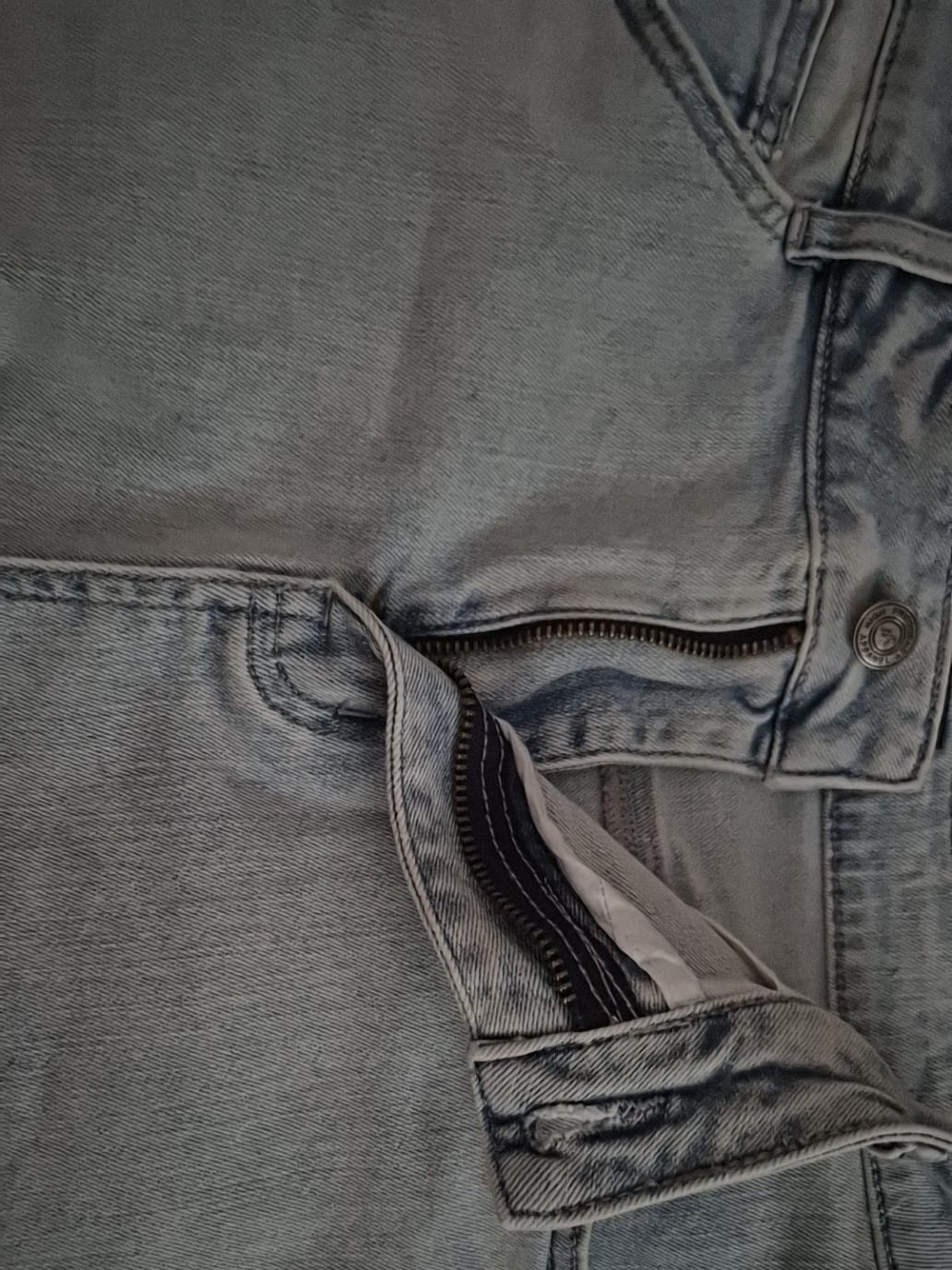 Customer photo review of Mid-Waisted Stretch Denim Shorts