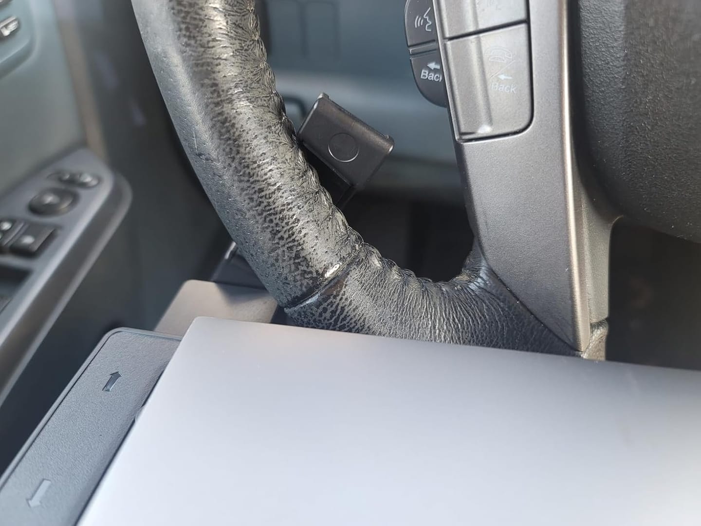 Customer photo review of BOLTHUT™ Folding Backseat Tray Table — Cup & Phone Holder