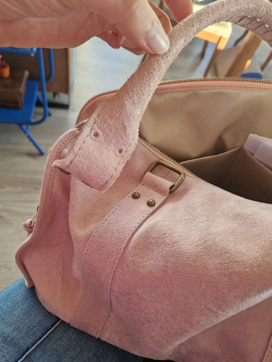 Customer photo review of It girl bag vanilla pink