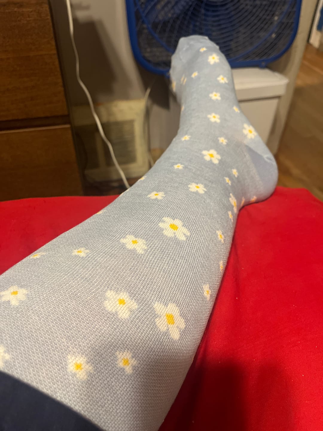 Customer photo review of Bamboo Wide Compression Socks