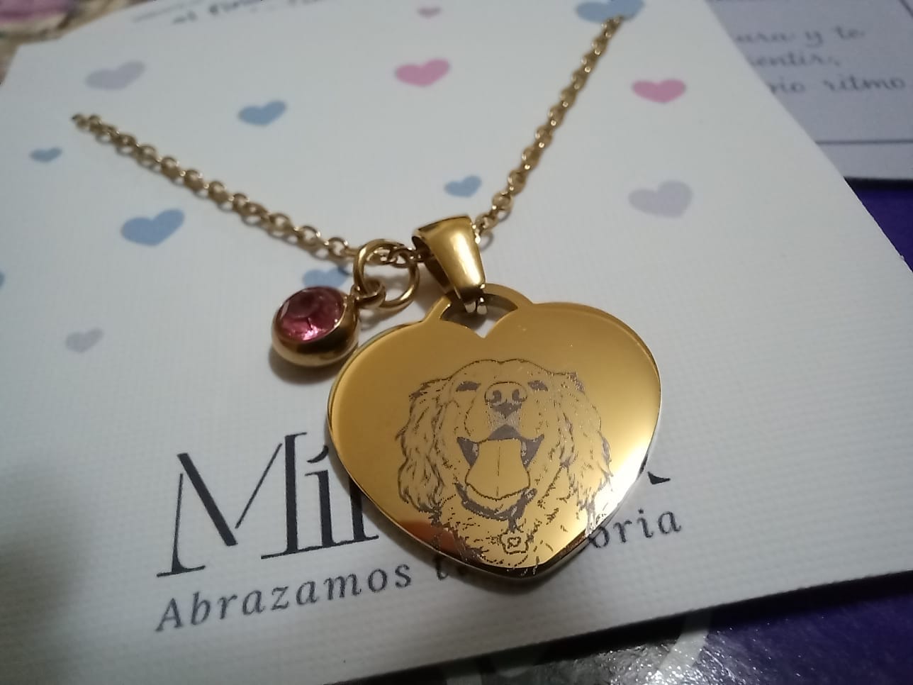 Customer photo review of Collar Grabado con la foto de tu Amigo Fiel 🐶