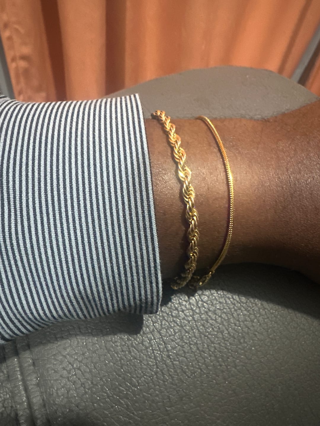 Customer photo review of Minimal Square Bracelet