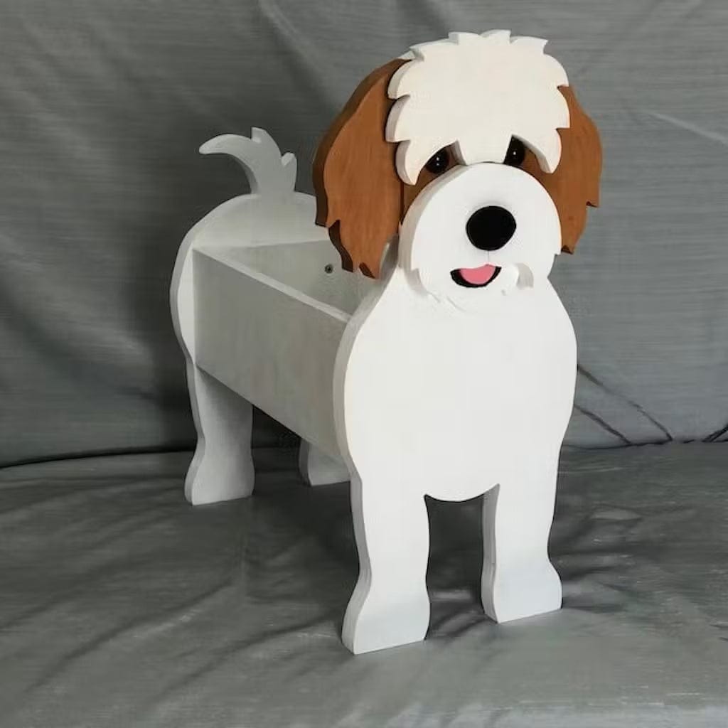 Customer photo review of Dog Planter - Cavachon