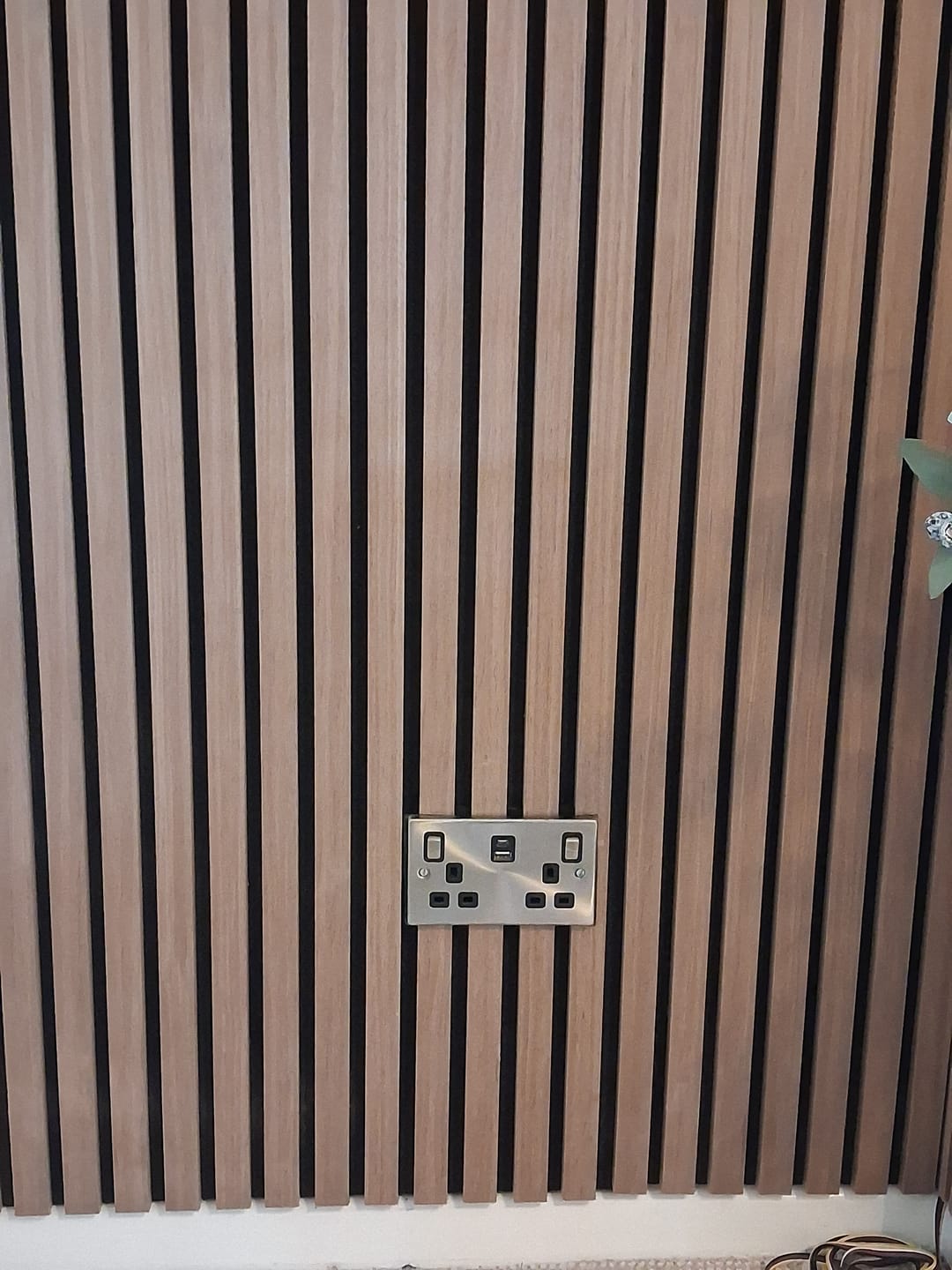 Customer photo review of Wooden Wall Panel | Mocca | Premium 3-sided Wood Veneer