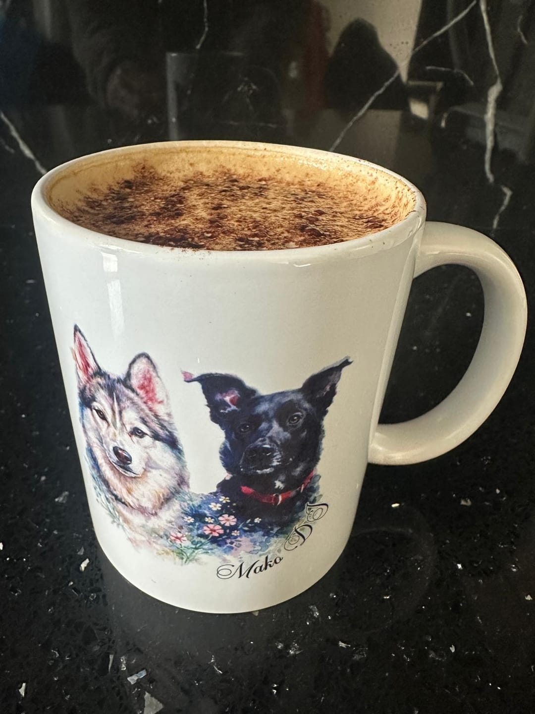 Customer photo review of Personalised Mug - Watercolour