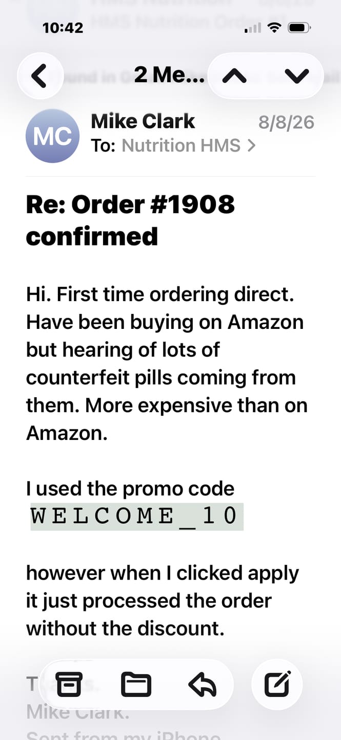 Customer photo review of Stabilized R-Lipoic Acid – 300 mg Capsules – Dietary Supplement