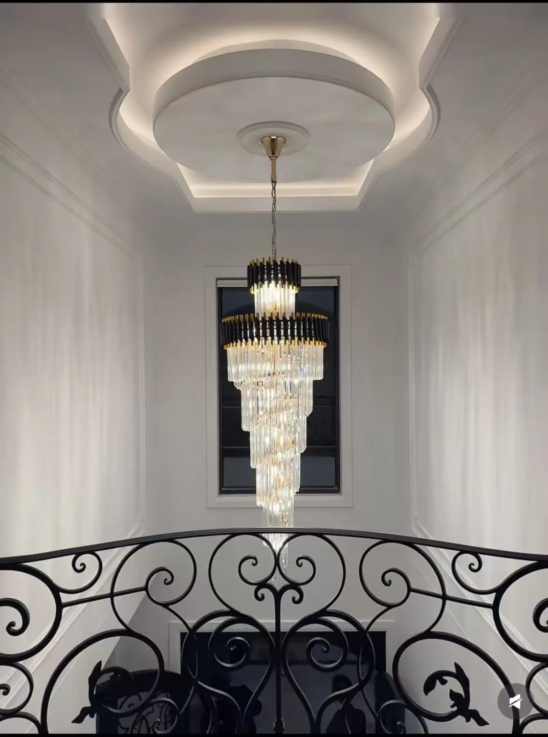 Customer photo review of Beth Extra Large Crystal Chandelier