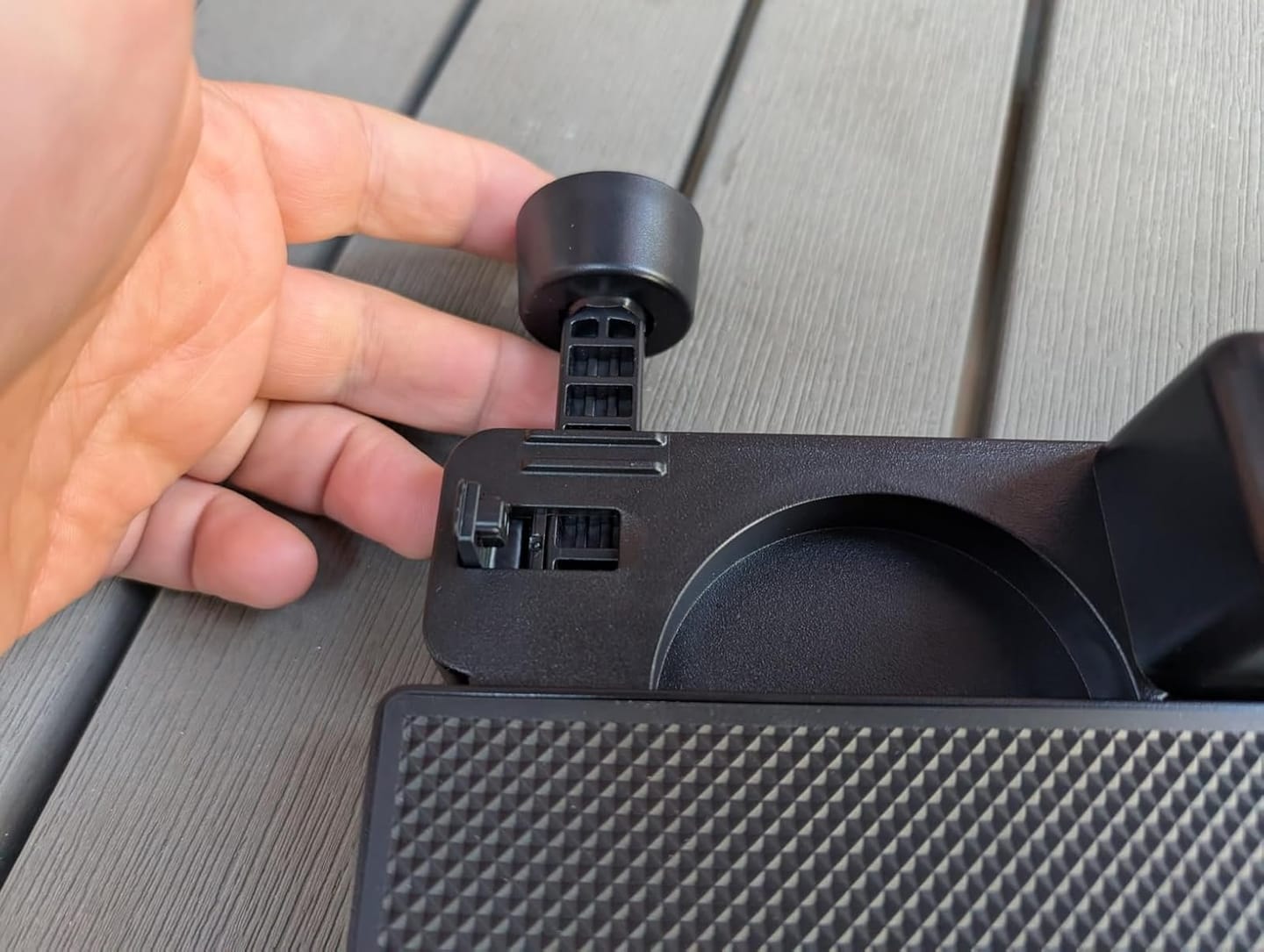 Customer photo review of BOLTHUT™ Folding Backseat Tray Table — Cup & Phone Holder