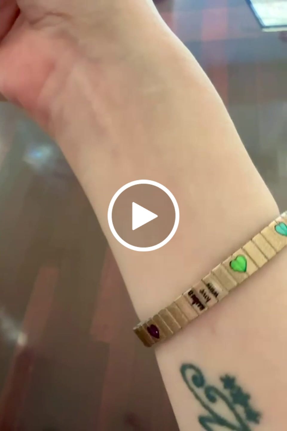 Customer video review of Love Wins - Golden Peach with Multi Color Hearts- 6mm Metallic