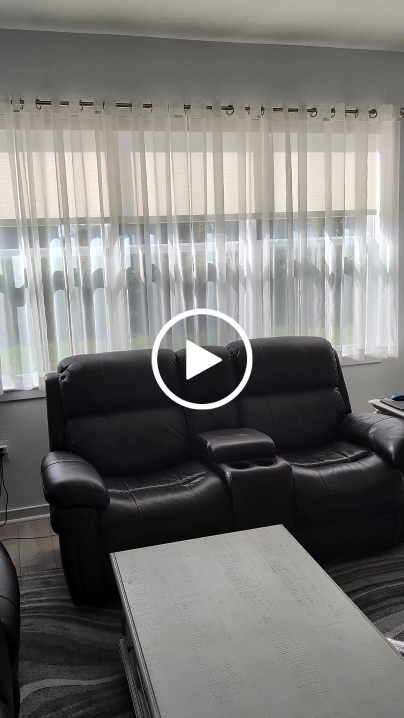 Customer video review of Bringnox Motorized Roller Shades 100% Blackout Safari