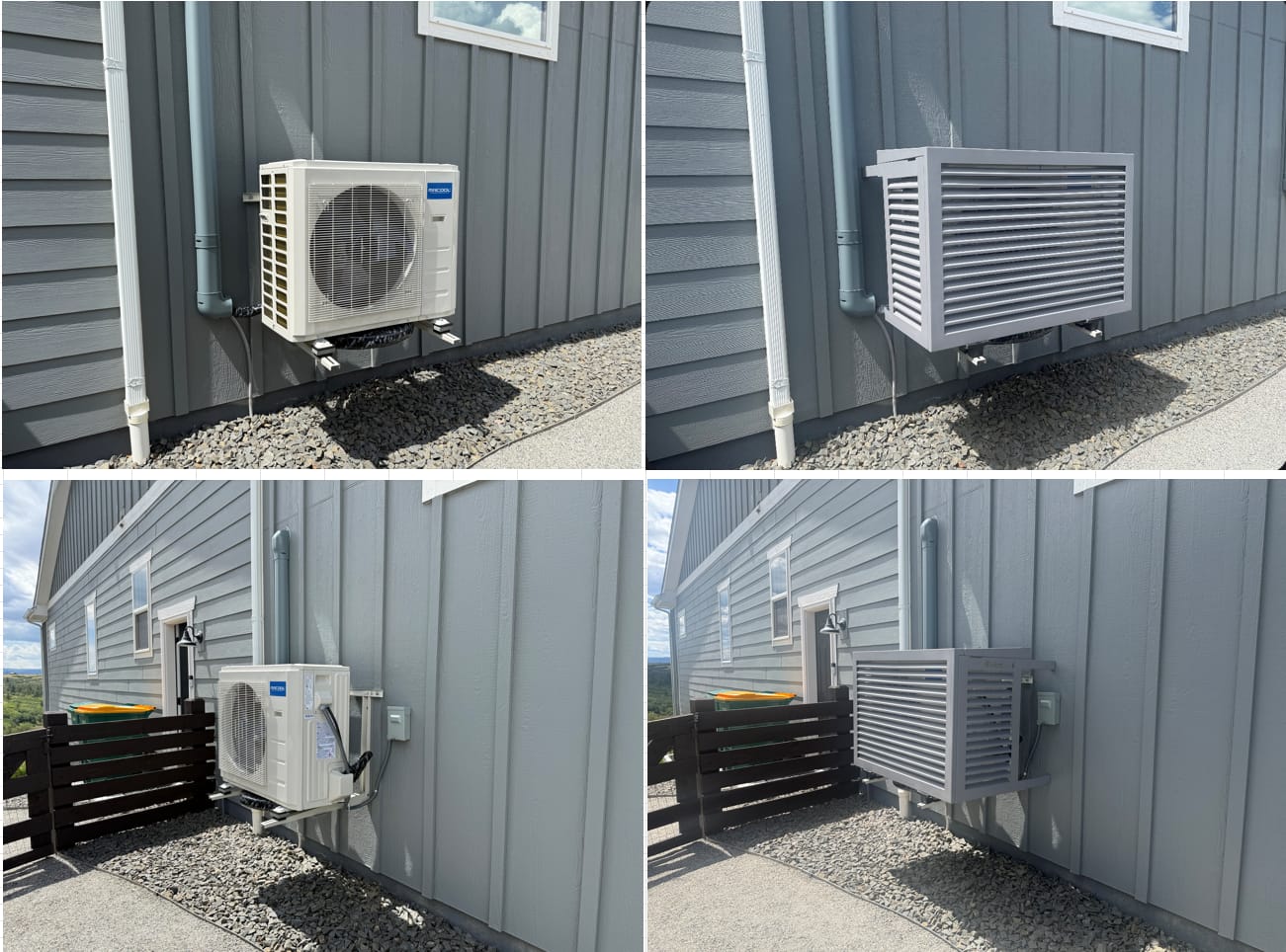 Customer photo review of Mini-Split AC Cover - White