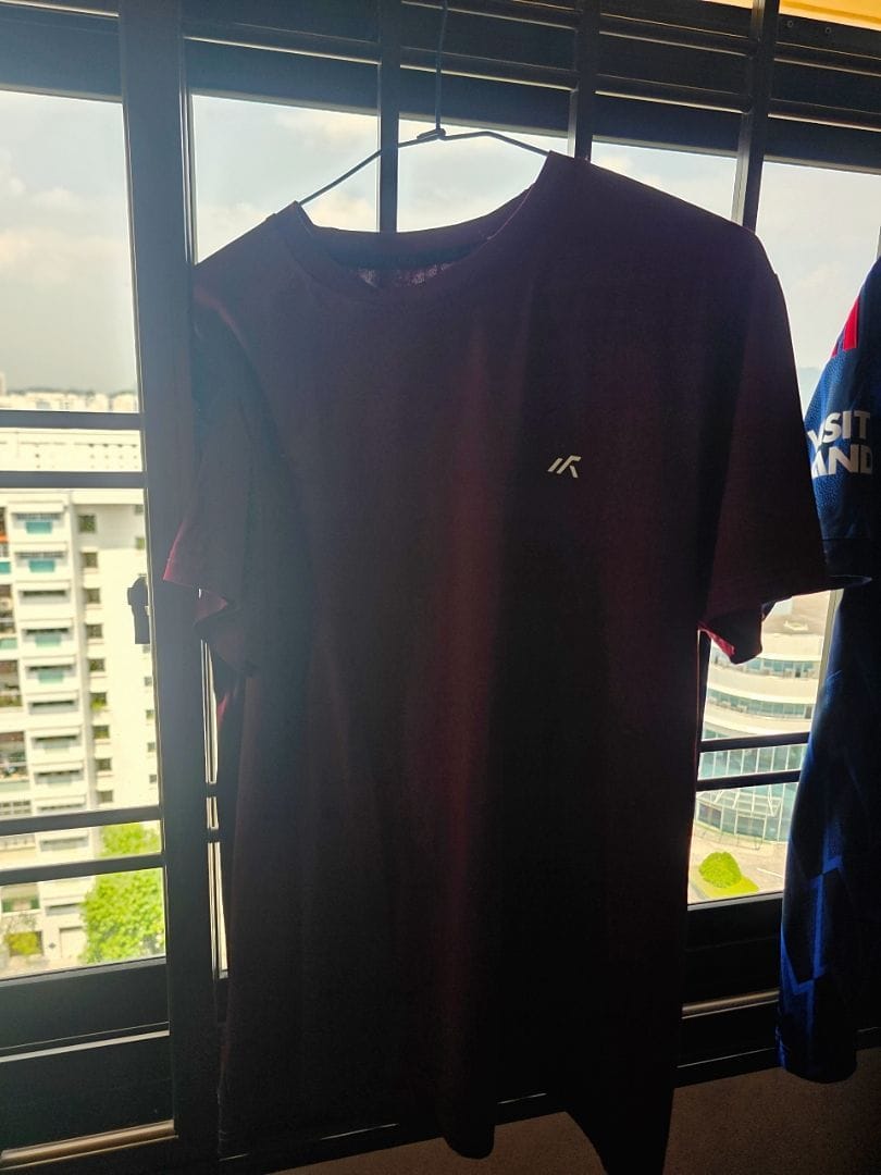 Customer photo review of Dri-Fit Heather Crew Neck Short Sleeve T-Shirt