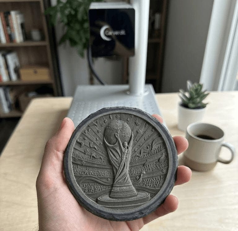 Customer photo review of Carverall Z12 JPT Fiber Laser Engraver for Metal & Plastic