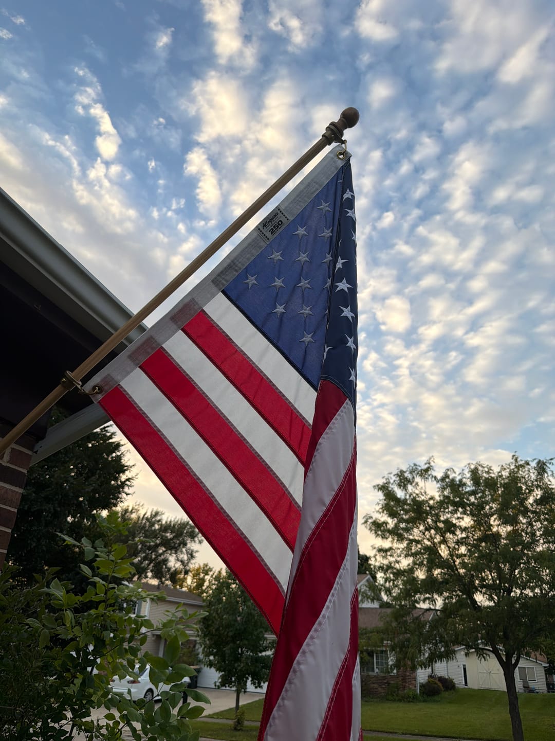 Customer photo review of 3' x 5' American Flag Set
