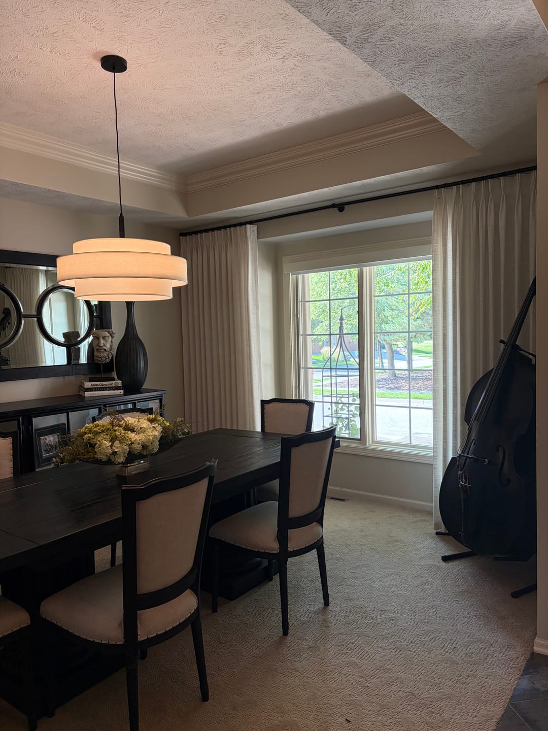 Customer photo review of Lucy Neutral Linen Pinch Pleat Curtains