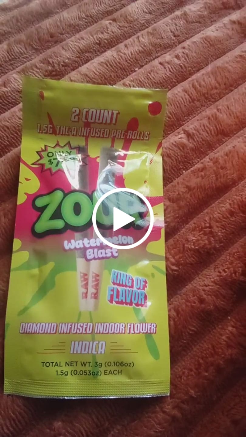 Customer video review of WATERMELON BLAST 2-PACK PRE-ROLLS
