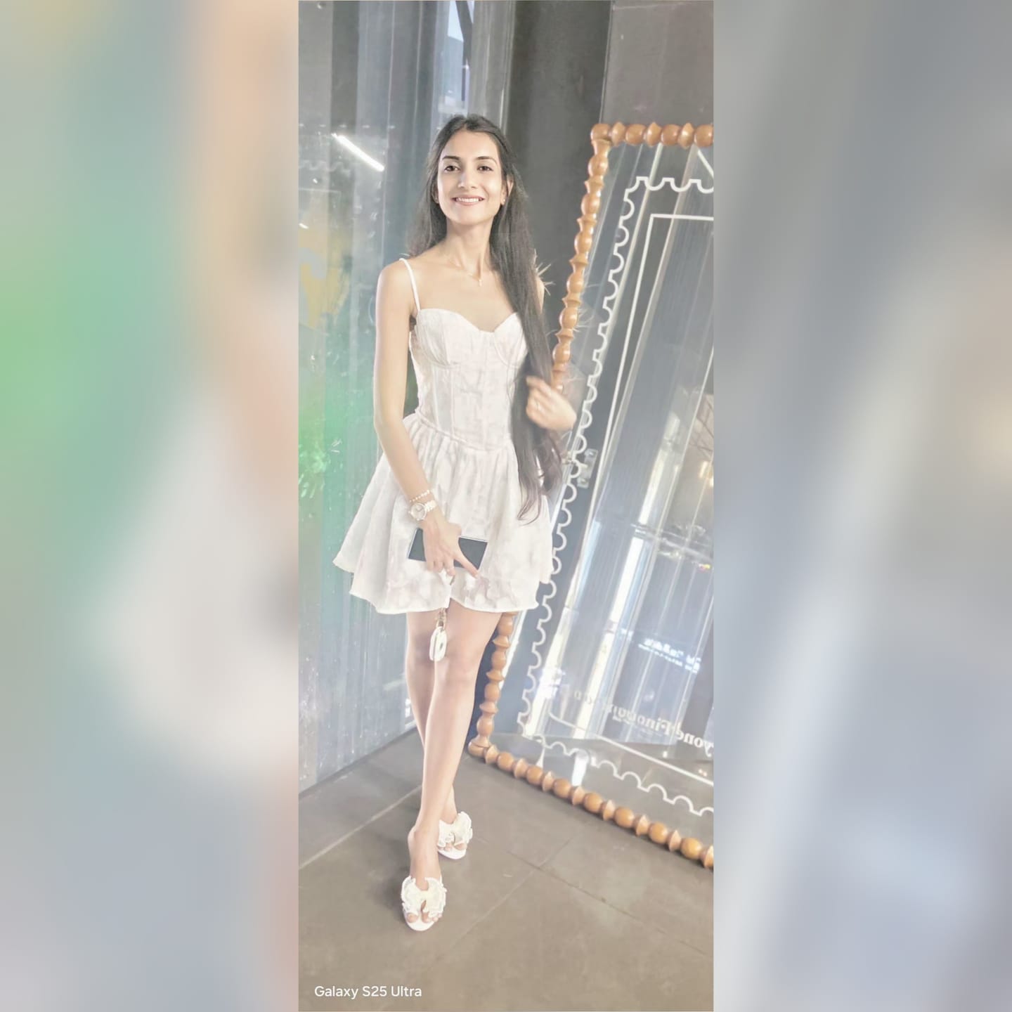 Customer photo review of Cyrilla Corset Summer Dress In White