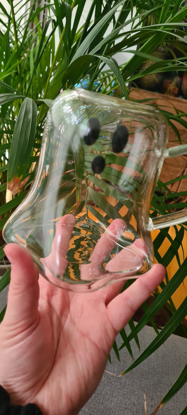 Customer photo review of Geister-Tasse aus Glas