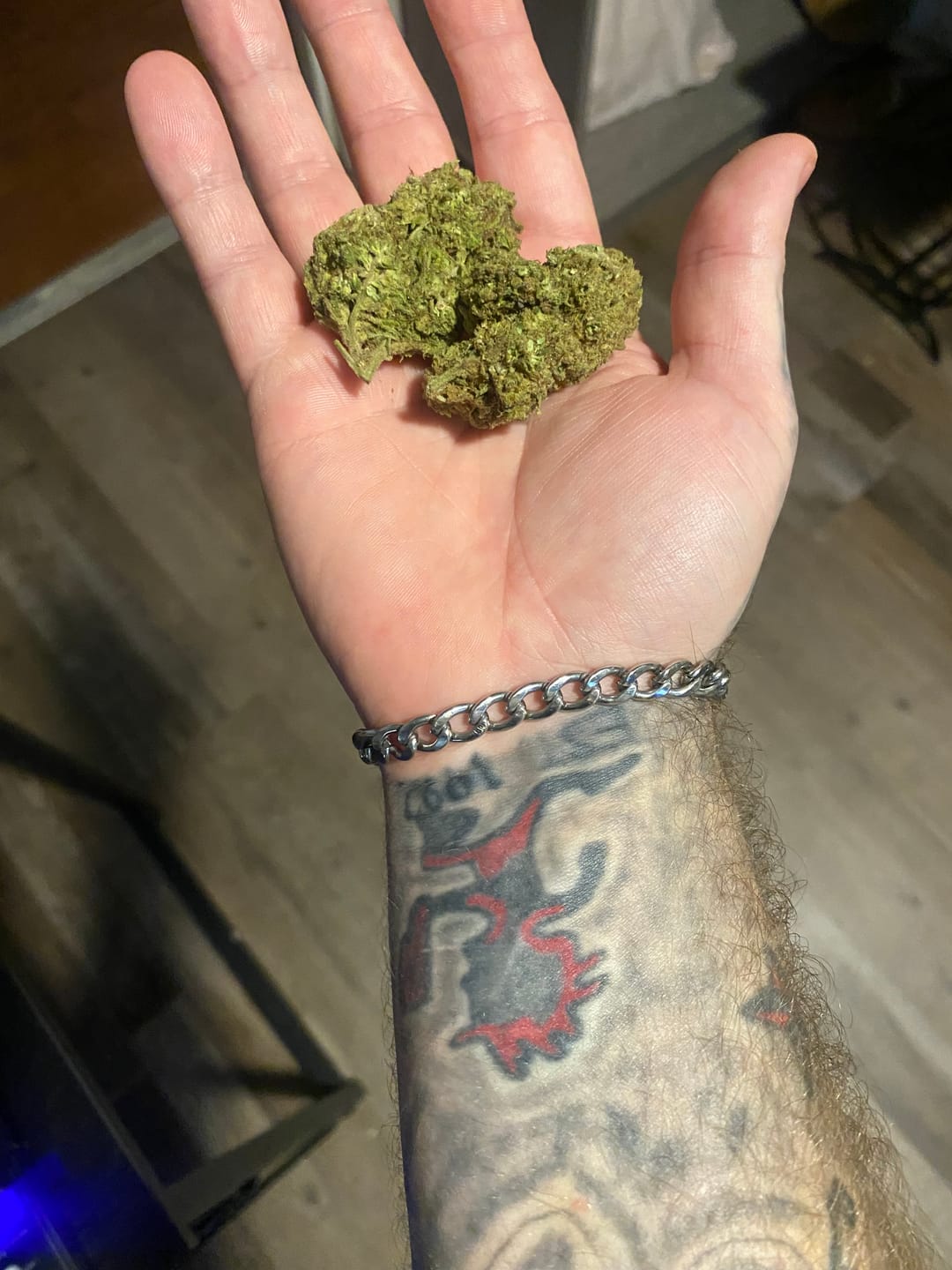 Customer photo review of Blackout Berries THCA Flower Ounce (28g)