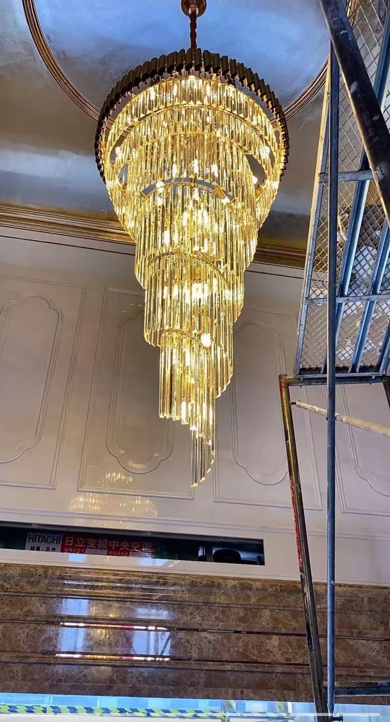 Customer photo review of Beth Extra Large Crystal Chandelier