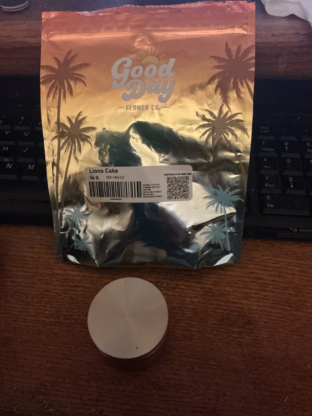 Customer photo review of Good Day - 14 Grams - Lions Cake - Hybrid