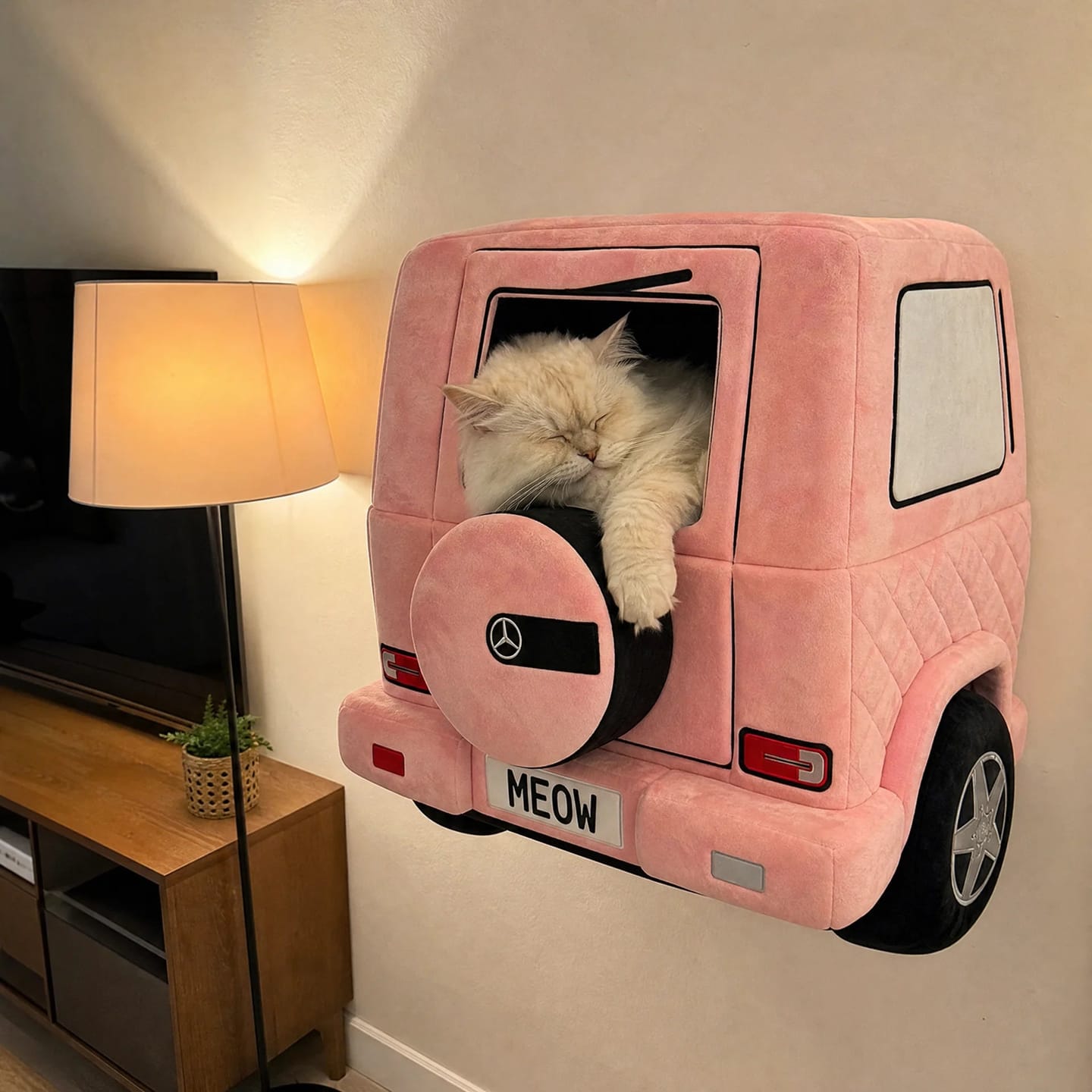 Customer photo review of DriftPaws™ Luxury Car Beds for Cats