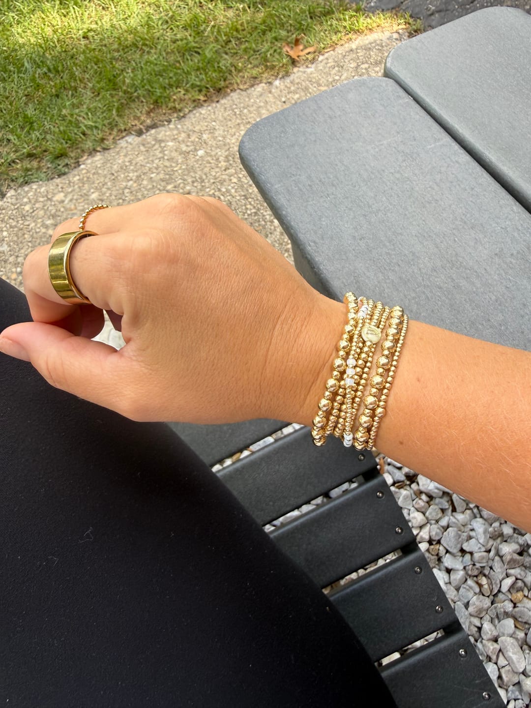 Customer photo review of Every Other Beaded Bracelet