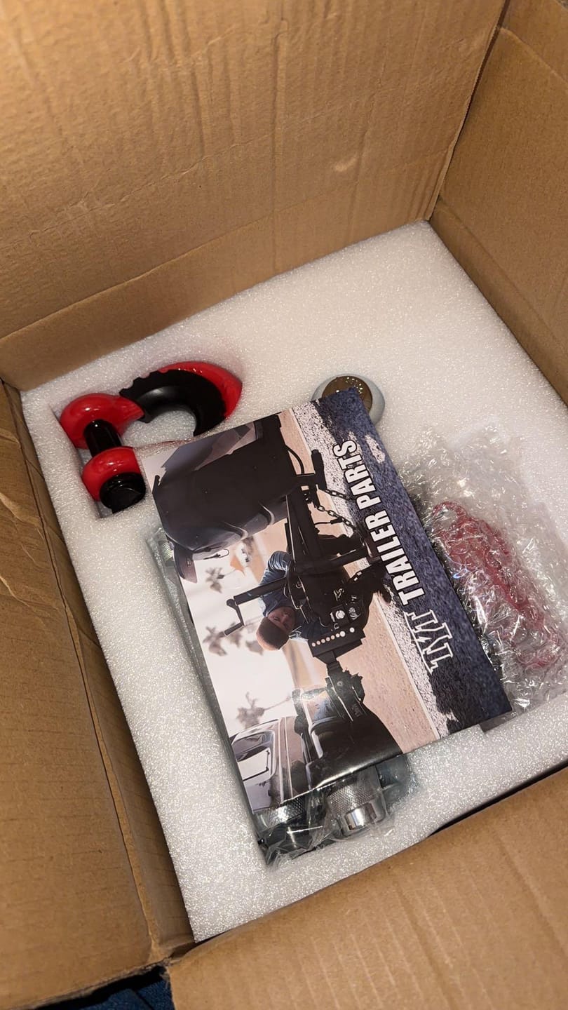 Customer photo review of TYT Adjustable Tri-Ball Hitch for 2″ Receiver – Up to 10K GTW