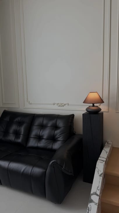 Customer photo review of Top-Grain Leather Power Reclining Sofa with Sliding Chaise